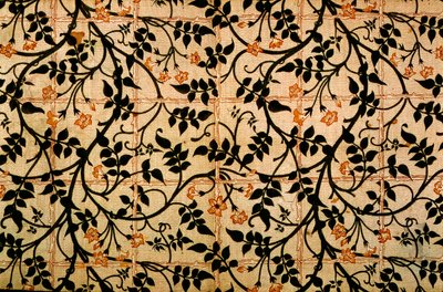 Jasmine trail gardindesign, 1868-70 (tryckt bomull) av William Morris