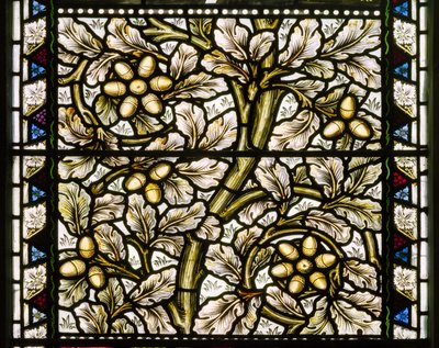 Kirkcaldy Old Kirk, Morris & Co., William Morris, Acorns & Oak Leaves, 1886 av William Morris