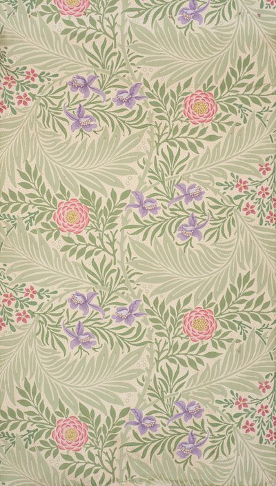 Riddarsporre. Tapeter, 1874. av William Morris