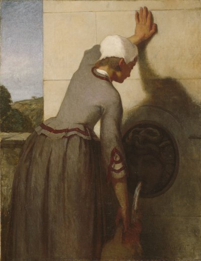 Flickan vid fontänen av William Morris Hunt