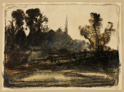 Landskap av William Morris Hunt