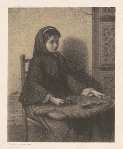 Violett flicka av William Morris Hunt