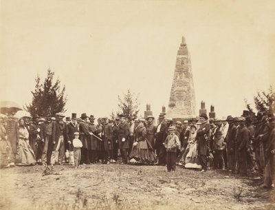 Invigning av monument, på Bull Run Battle-field, juni av William Morris Smith