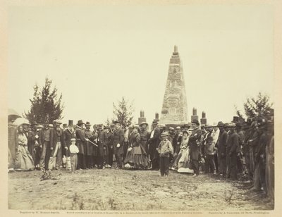 Invigning av monument på Bull Run Battle-field, juni 1865. av William Morris Smith