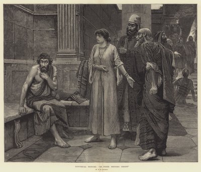 Historisk bild, Petrus förnekar Kristus av William Mouat Loudan