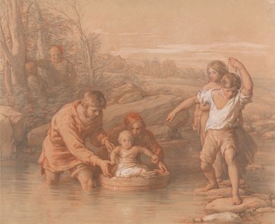 Teckning till Den första resan av William Mulready