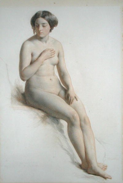 Aktstudie av en flicka av William Mulready