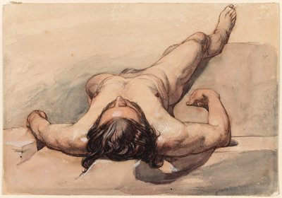 Studie av manlig nakenmodell av William Mulready