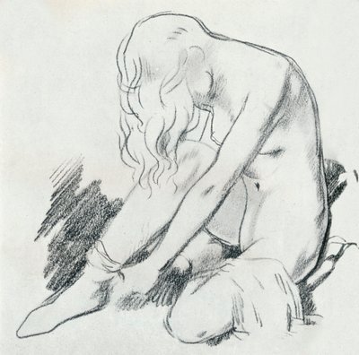 En figurstudie, c1900-talet 1932 av William Newenham Montague Orpen