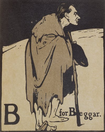 B for Beggar, illustration från 