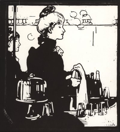 Barmaid (valfri bar) av William Nicholson