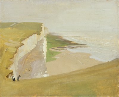Cliffs at Rottingdean (olja på duk på kvarnbräda) av William Nicholson