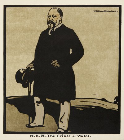 H.R.H. Prinsen av Wales, från "Twelve Portraits", först utgiven av William Heinemann av William Nicholson