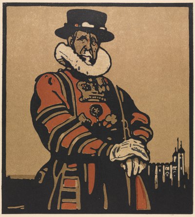 London Typer: Beefeater av William Nicholson
