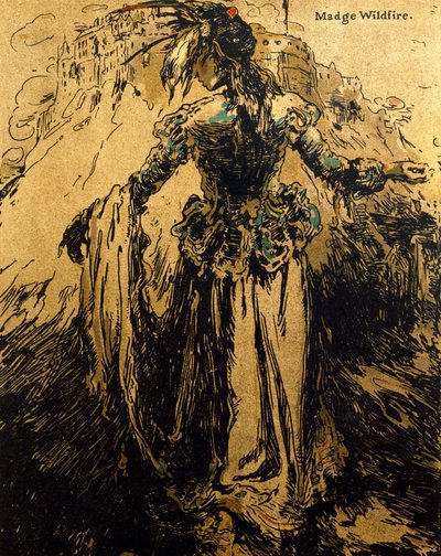 Madge Wildfire, illustration från 