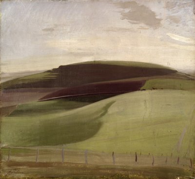 On the Downs (Wiltshire Landscape) 1924 (olja på duk) av William Nicholson