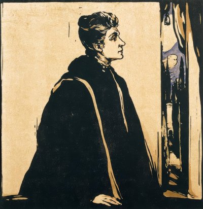 Porträtt av Eleonora Duse av William Nicholson