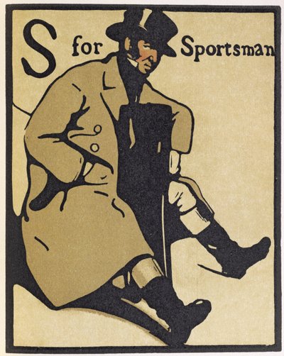 S för Sportsman, illustration från 