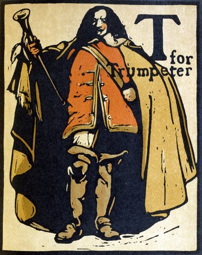 T for Trumpeter, illustration från 