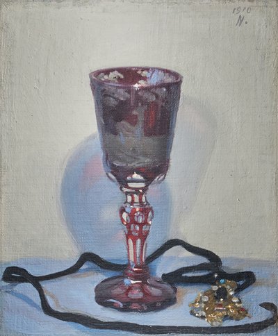 Rubinglaset, signerat och daterat uppe till höger av William Nicholson