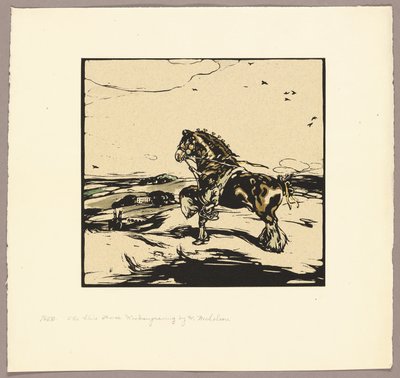 Shire-hästen av William Nicholson