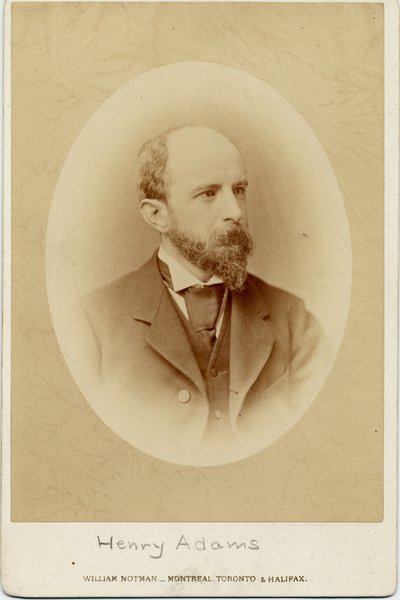 Henry Adams (1838-1918), amerikansk historiker (albumfoto) av William Notman