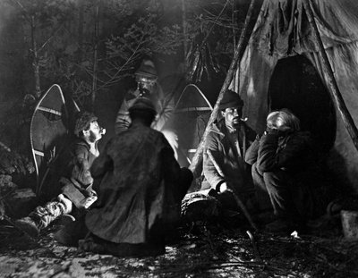 Life of the Trapper i Kanada, foto av Nottman, cirka 1890. av William Notman