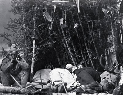 Life of the Trapper i Kanada, foto av Nottman, cirka 1890. av William Notman