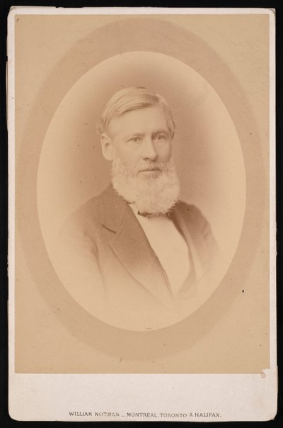 Porträtt av Asa Gray 1810-1888, före 1876. av William Notman