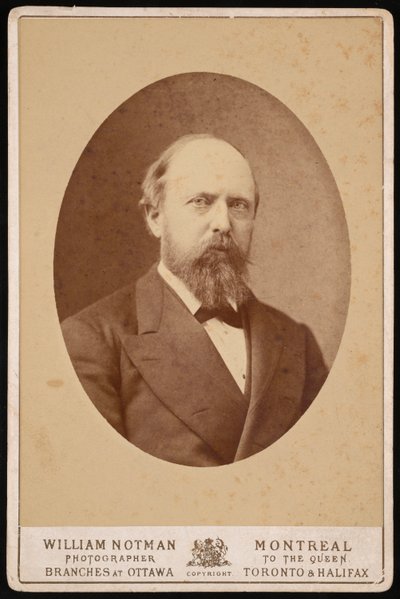 Porträtt av Othniel Charles Marsh 1831-1879, cirka 1875. av William Notman