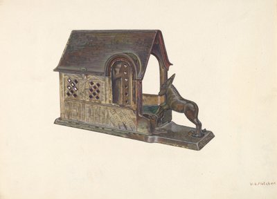 Leksaksbank, c. 1940. av William O. Fletcher