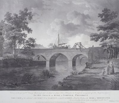Akvedukten i Barton, nära Manchester, 1793 av William Orme