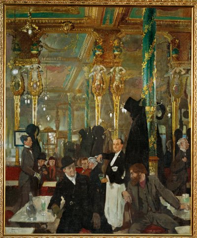 The Cafe Royal i London (målning på duk) av William Orpen