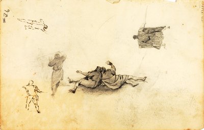 Moses beordrar Röda havets vatten att skiljas åt av William Page