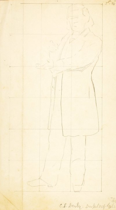 Stående man, gestikulerande av William Page