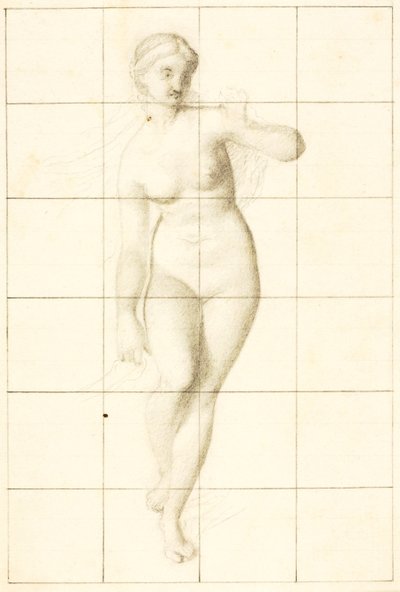 Venus guidar Eneas och trojanerna till den latinska kusten (studie av Venus) av William Page