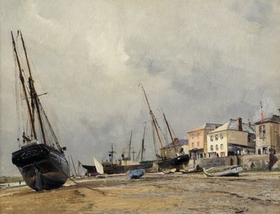 "De två systrarna" och "Francis Beddoe" (olja ombord) av William Page Atkinson Wells