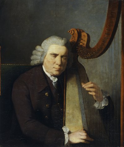 Den blinda harpisten, John Parry (olja på duk) av William Parry