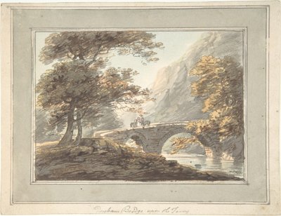 Denham Bridge på Tavy, 1780-1830. av William Payne
