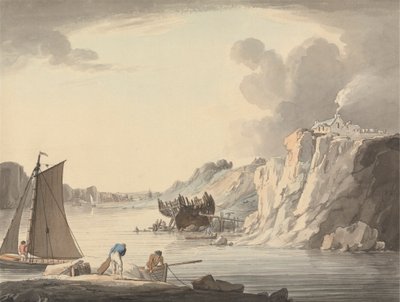 Ingång till Stonehouse Creek, mellan Plymouth och Dock, Devon av William Payne