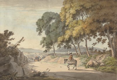 Vy över Plymouth tagen från de sju träden, Exeter Road av William Payne