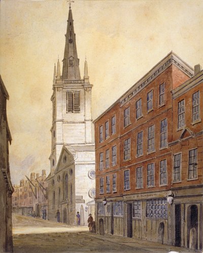 Church of St Margaret Pattens, Eastcheap, City of London, 1815. av William Pearson