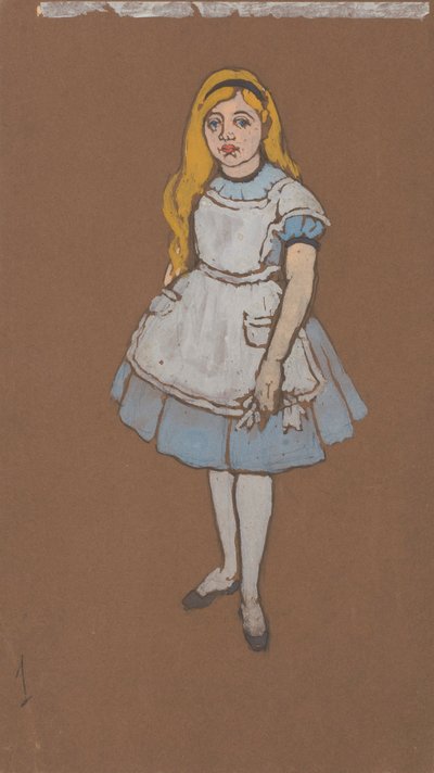 Alice (kostymdesign för Alice i Underlandet, 1915) av William Penhallow Henderson