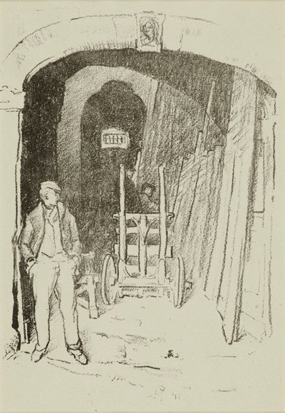 Sågaren i trä av William Penhallow Henderson
