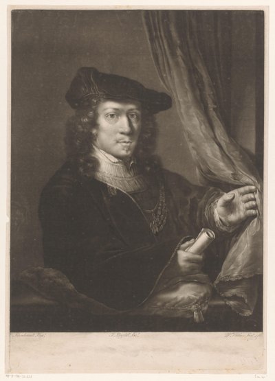 Porträtt av en okänd man av William Pether