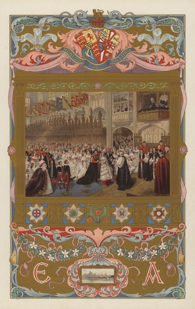 Bröllopet för den blivande kungen Edward VII och drottning Alexandra, i St George
