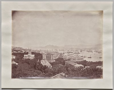 Utan titel (Allmän bild av Hong Kong från Scandal Point med utsikt västerut) av William Pryor Floyd