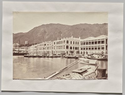Utan titel (View on the Praya, looked east, Hong Kong) av William Pryor Floyd