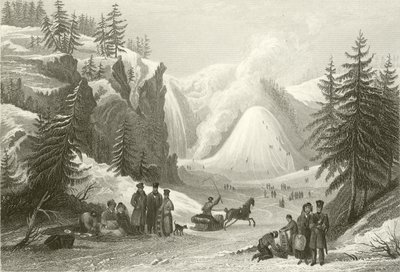 Montmorency Waterfall and Cone, nära Quebec av William Purser