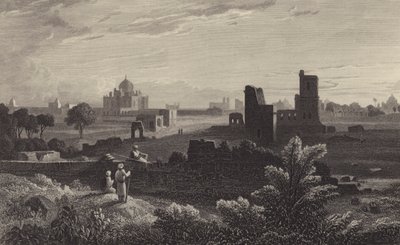 Humayuns grav, Delhi (gravyr) av William Purser
